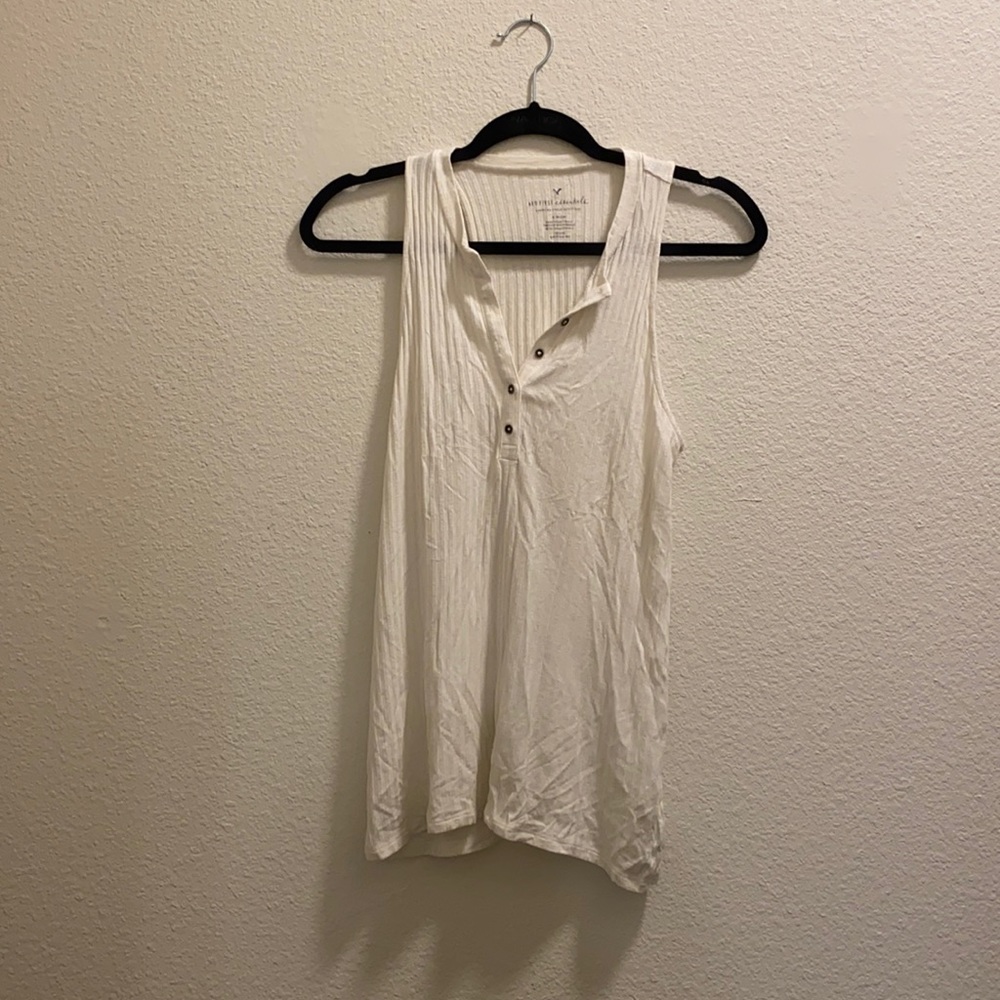 Cream white tank top